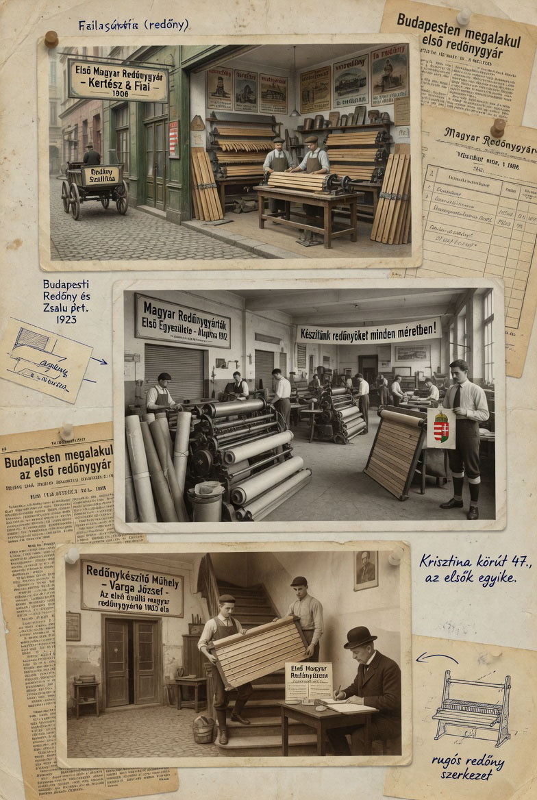 A redőnyök őse - első redőnygyár