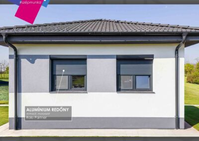 Antracit motorizált alumínium redőny Héderváron