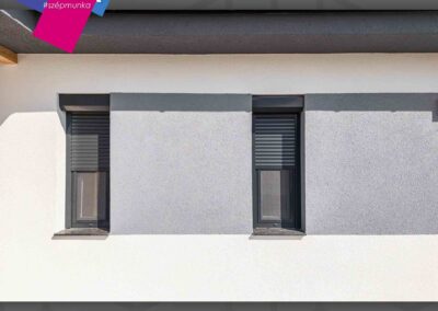 Antracit motoros alumínium redőny beépítése Héderváron