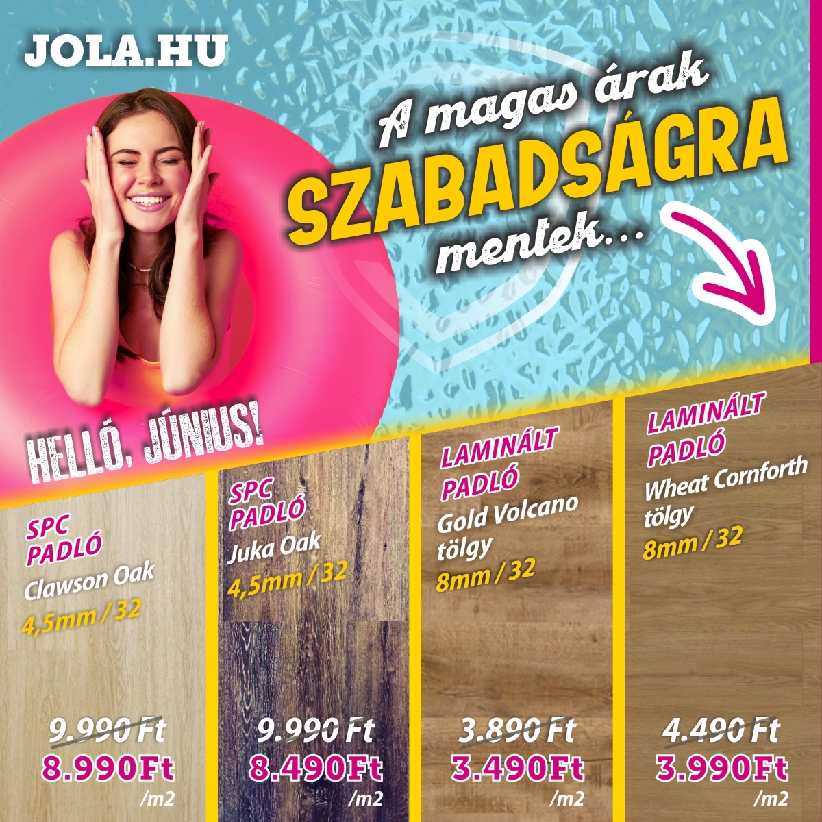 Helló Júniusi akcióink!