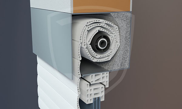 Belső (vagy felső) tokos redőny