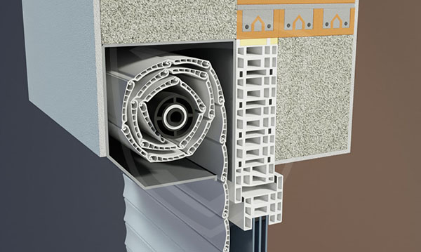 Vakolható tokos redőny