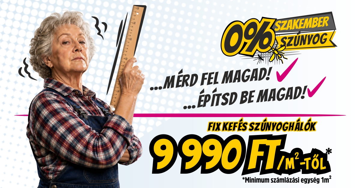 Keretes, kefés fix szúnyogháló akció