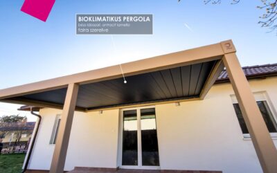 Bioklimatikus pergola – szigetszentmártoni munkánk