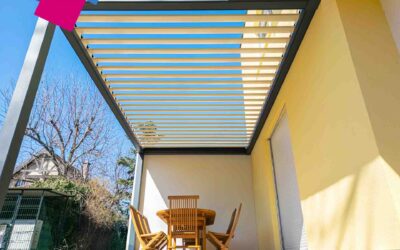 Bioklimatikus pergola – budapesti munkánk