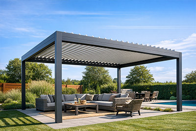 Egyedi méretre gyártott pergolák