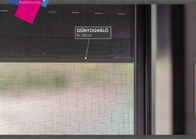 Hédervár: Antracit motorizált alumínium redőny és fix, falcos szúnyogháló