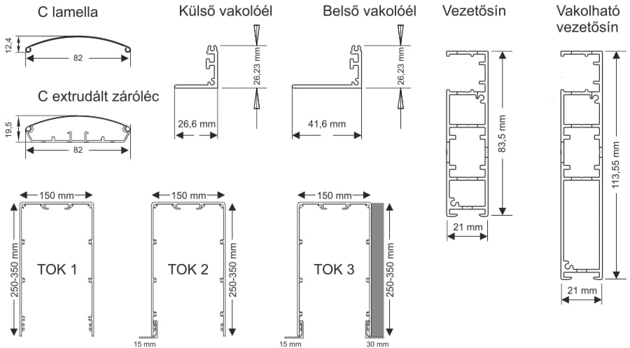 R-M C-80 kültéri zsaluzia R-M C-80 kültéri zsaluzia